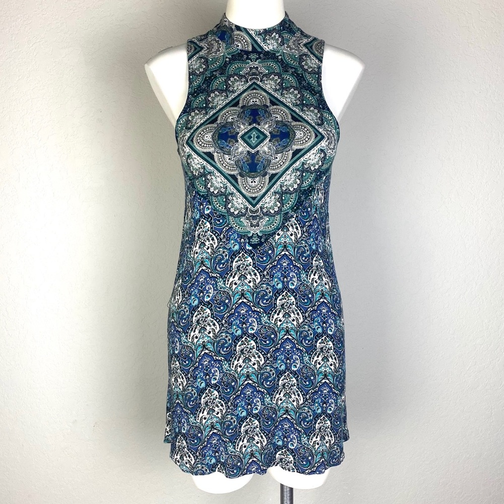 American Eagle Sleeveless Boho Tunic Mini Dress